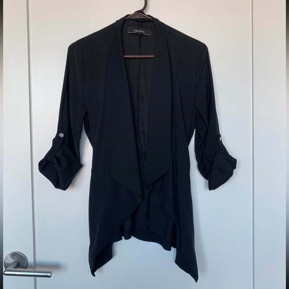 Zara Black Casual Blazer